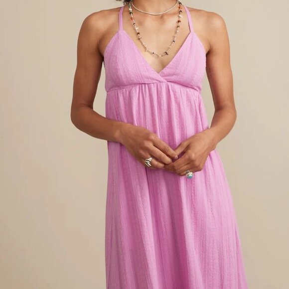 MARINE LAYER Lavender Tiered Kaia Maxi Dress sz XS Women's - Picture 3 of 7